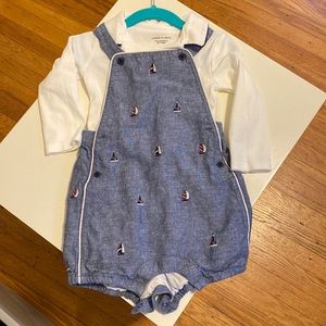 Janie & Jack overall outfit